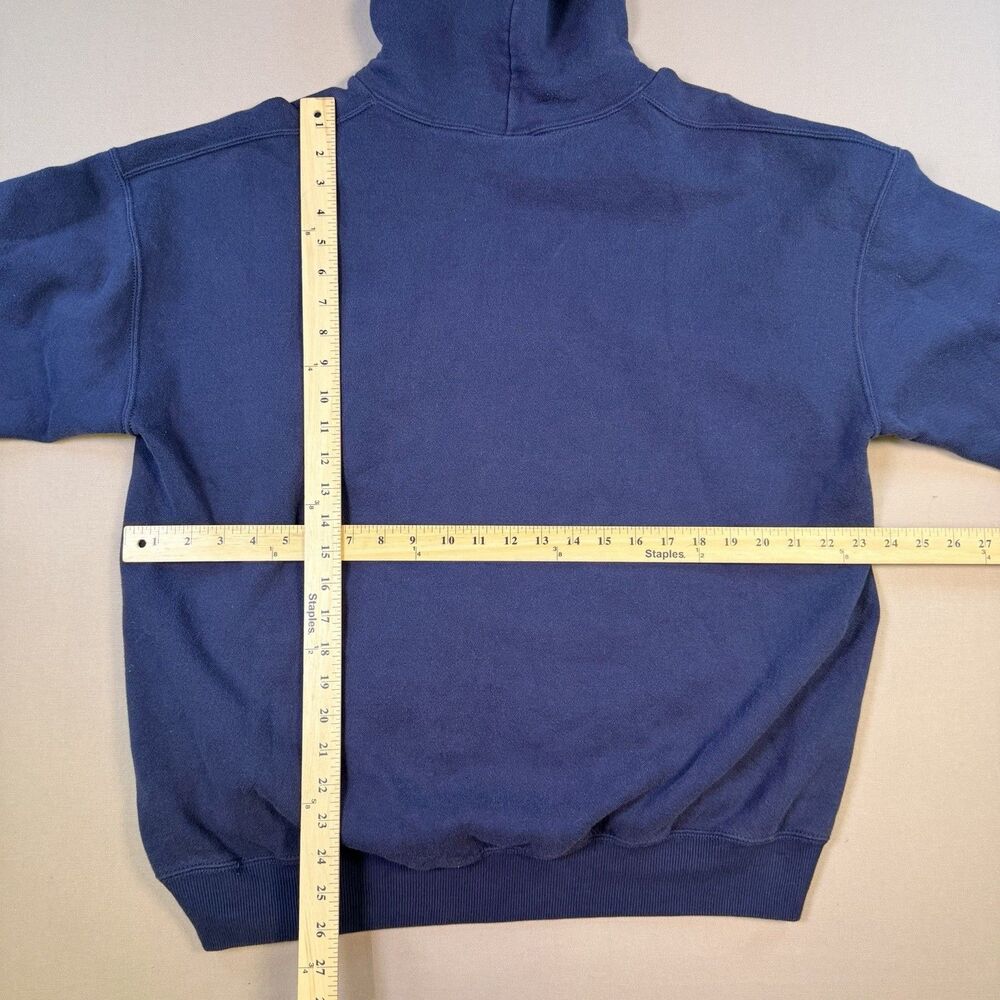VTG 90s Blue Webster University Sweatshirt Hoodie Jansport Made in USA Size L - Picture 7 of 7